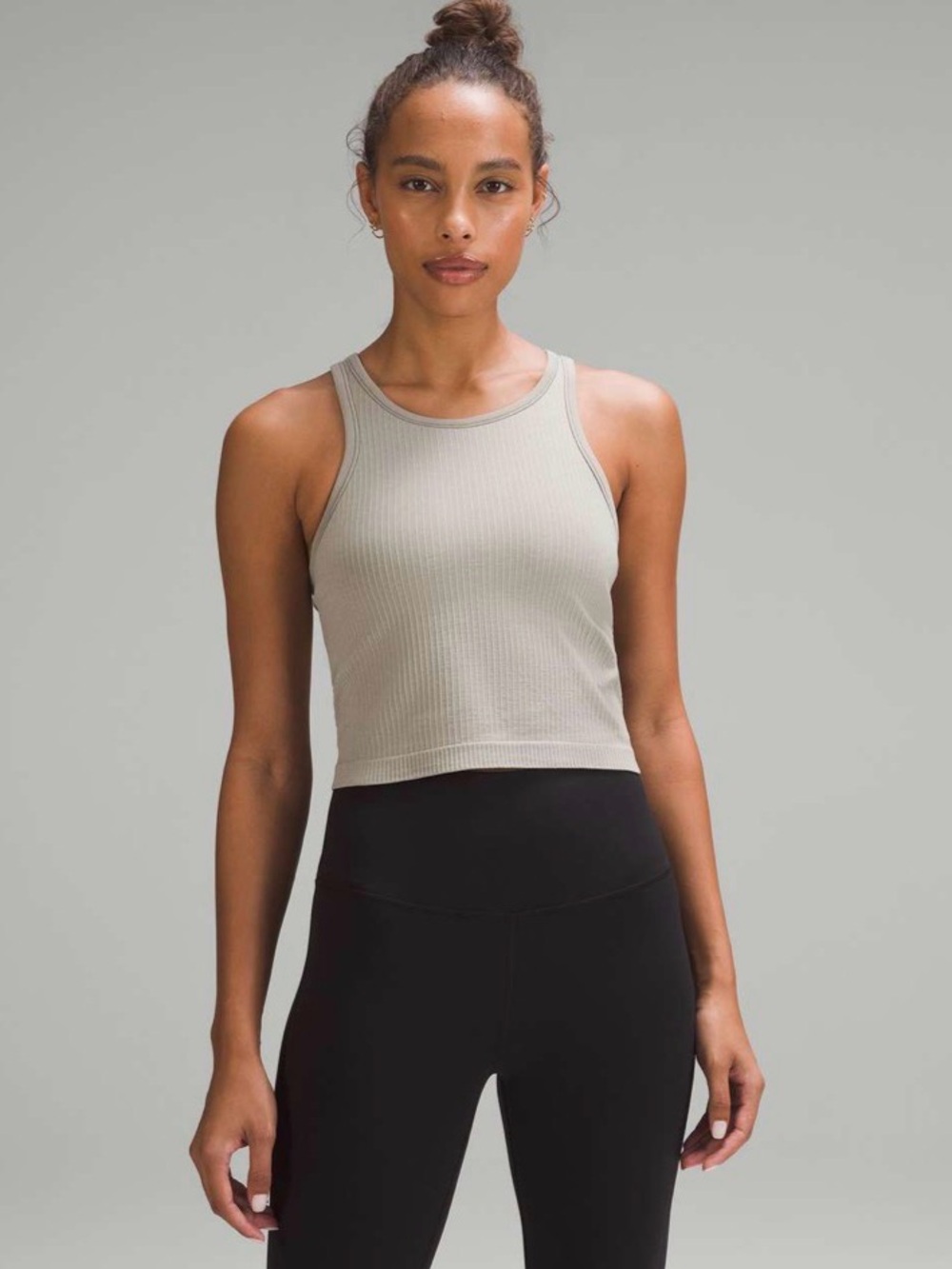 Lululemon Ebb to Street Cropped Racerback Tank Top - Size 4